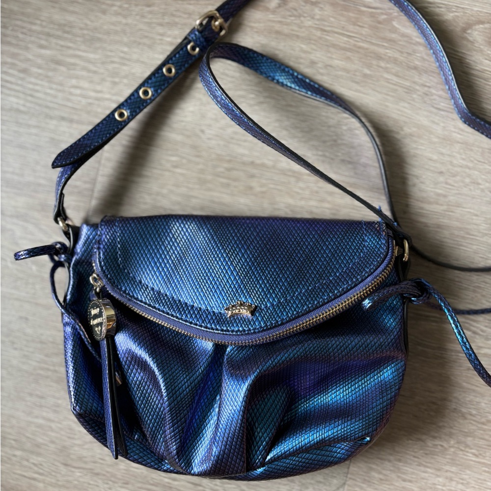 Bird by Juicy Couture Iridescent Blue Crossbody Bag